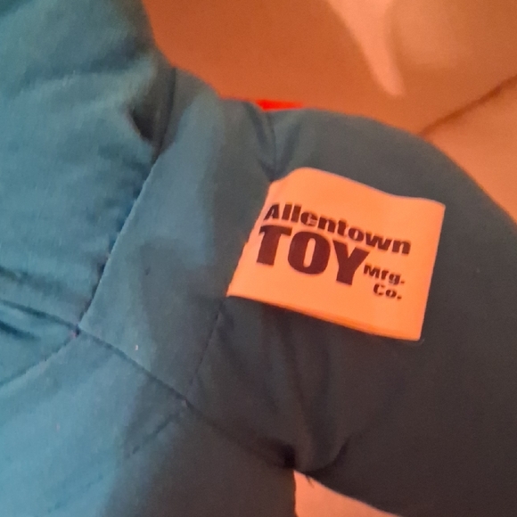 Racing Teddy Bear Plush Toy - Blue and Red - Picture 2 of 3